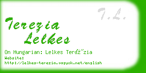 terezia lelkes business card